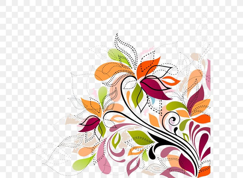 Floral Design Flower Color Illustration, PNG, 600x600px, Floral Design, Art, Color, Drawing, Flora Download Free