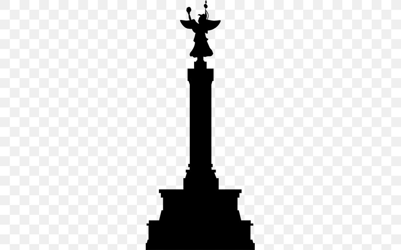 Berlin Victory Column Monument Berlin Philharmonic Clip Art, PNG, 512x512px, Berlin Victory Column, Berlin, Berlin Philharmonic, Black And White, Column Download Free