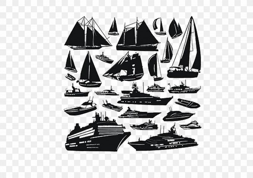 Sailing Ship Boat Illustration, PNG, 3508x2480px, Ship, Black And White, Boat, Brand, Caxefque Download Free