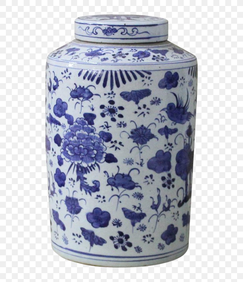 Blue And White Pottery Ceramic Jar Porcelain Container, PNG, 574x950px, Blue And White Pottery, Artifact, Blue And White Porcelain, Celadon, Ceramic Download Free