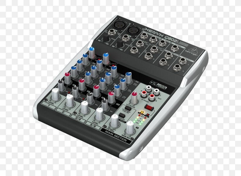 Microphone Behringer Xenyx Q802USB Audio Mixers Behringer Mixer Xenyx, PNG, 600x600px, Microphone, Audio, Audio Equipment, Audio Mixers, Behringer Download Free