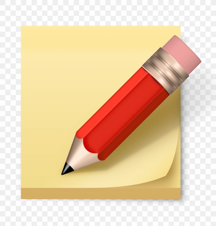 Post-it Note Paper Pencil Icon, PNG, 980x1024px, Postit Note, Blue Pencil, Colored Pencil, Drawing, Notebook Download Free