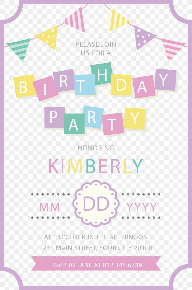 Birthday Paper Wedding Invitation Party Gift, PNG, 2121x3191px, Birthday, Area, Gift, Greeting Card, Material Download Free