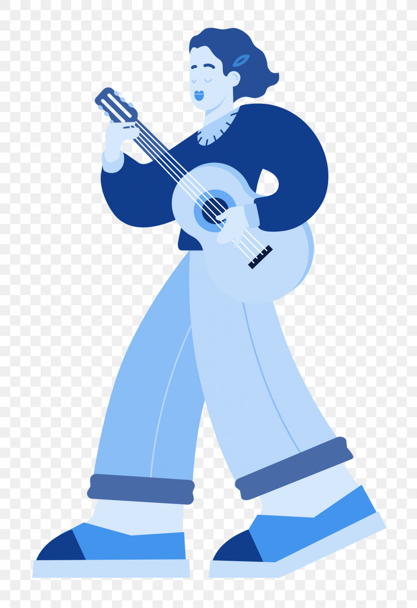 Playing The Guitar Music Guitar, PNG, 1715x2500px, Playing The Guitar, Cartoon, Character, Clothing, Guitar Download Free