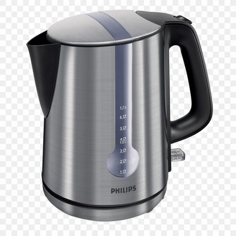 Electric Kettle Philips, PNG, 1000x1000px, Kettle, Coffeemaker, Efficient Energy Use, Electric Kettle, Food Processor Download Free