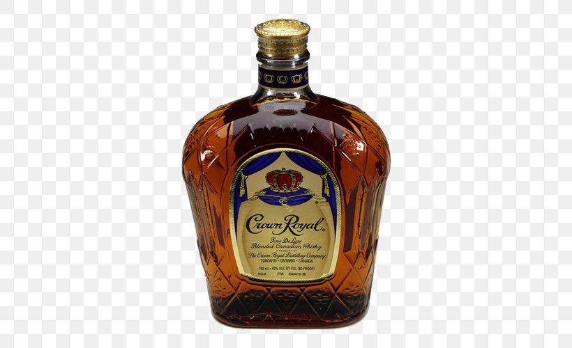 Liqueur Glass Bottle Crown Royal Whiskey, PNG, 500x500px, Liqueur, Alcoholic Beverage, Barware, Bottle, Crown Royal Download Free