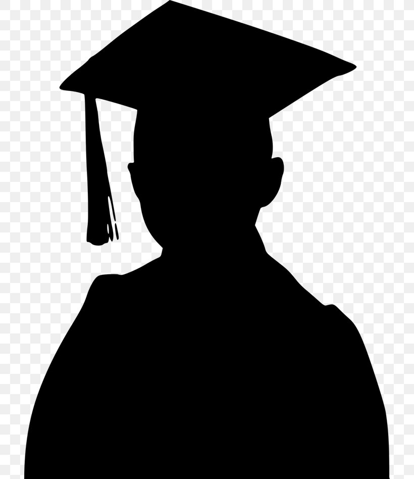 Graduation Ceremony Graduate University Square Academic Cap Clip Art, PNG, 724x948px, Graduation Ceremony, Academic Degree, Academic Dress, Black, Black And White Download Free