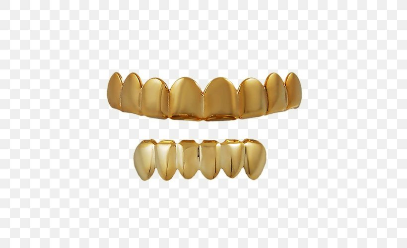 Grill Jewellery Gold Teeth Tooth, PNG, 500x500px, Grill, Colored Gold, Gold, Gold Teeth, Hip Hop Download Free