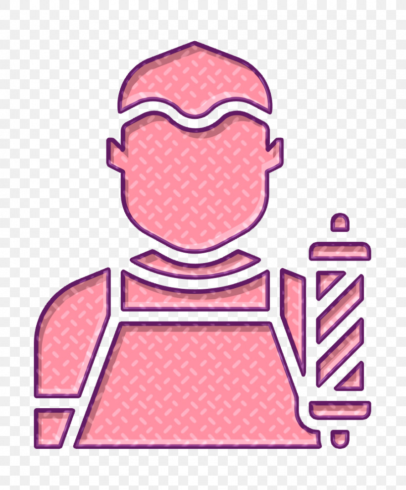 Jobs And Occupations Icon Barber Icon, PNG, 898x1084px, Jobs And Occupations Icon, Barber Icon, Line, Pink Download Free