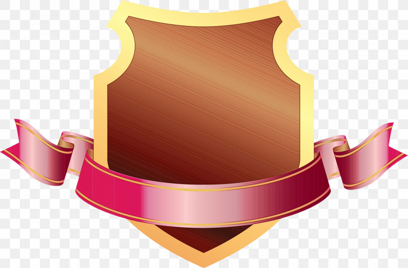 Shield Pink Neck Logo, PNG, 3000x1973px, Emblem Ribbon, Logo, Neck, Paint, Pink Download Free