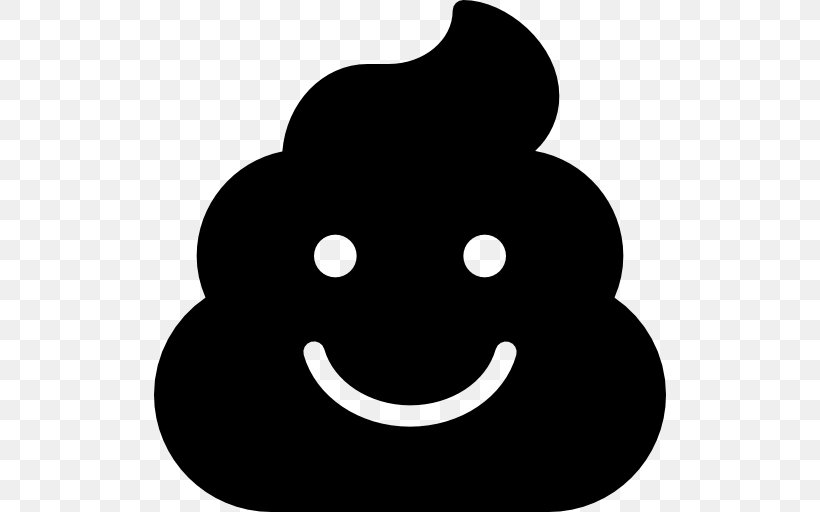 Smiley, PNG, 512x512px, Smiley, Black, Black And White, Black M, Feces Download Free