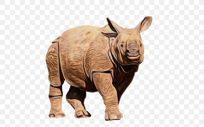 Indian Elephant, PNG, 640x511px, Watercolor, African Bush Elephant, Animal, Animal Figure, Black Rhinoceros Download Free