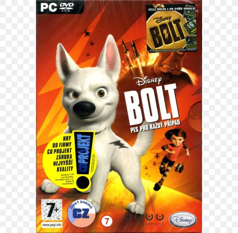 Bolt PlayStation 2 Wii Xbox 360 Where The Wild Things Are, PNG, 800x800px, Bolt, Carnivoran, Computer Software, Dog Like Mammal, Game Download Free