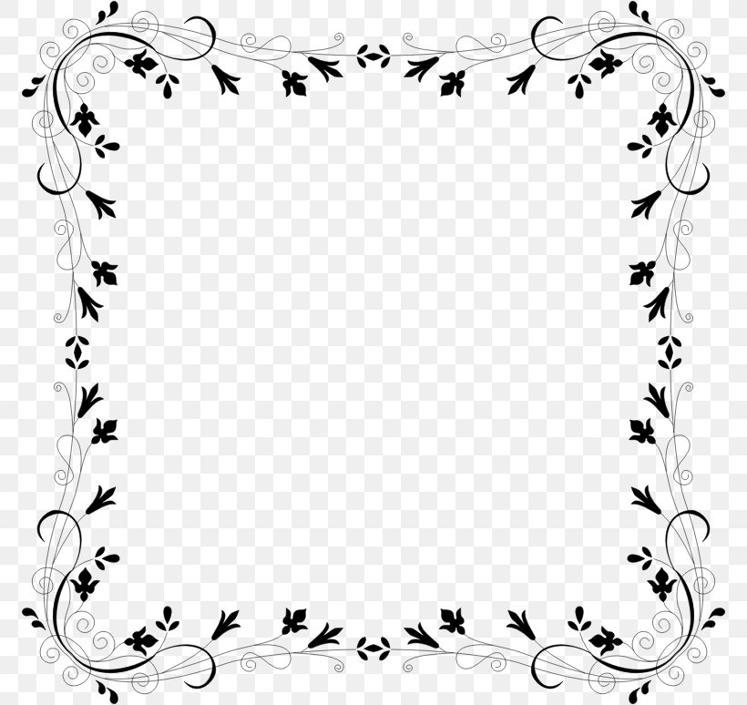Borders And Frames Clip Art, PNG, 774x774px, Borders And Frames, Area, Black, Black And White, Border Download Free