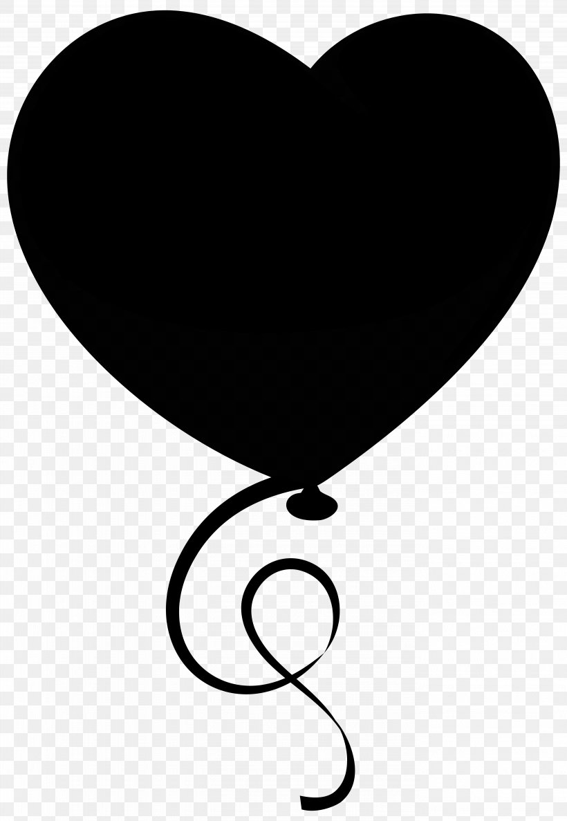 Clip Art Heart Product Design Line Balloon, PNG, 5526x8000px, Heart, Balloon, Black M, Blackandwhite, Line Art Download Free