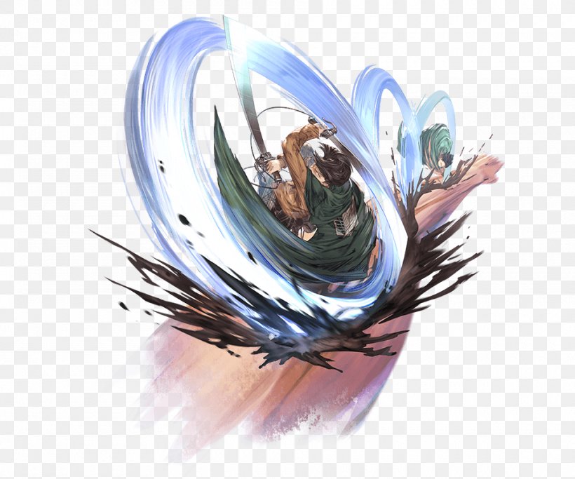 Granblue Fantasy Attack On Titan Levi Mikasa Ackerman Eren Yeager, PNG, 960x800px, Watercolor, Cartoon, Flower, Frame, Heart Download Free
