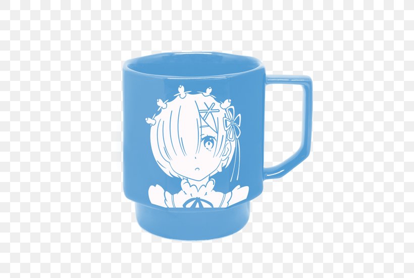 Hasami Coffee Cup Mug Re:Zero − Starting Life In Another World 雷姆, PNG, 550x550px, Watercolor, Cartoon, Flower, Frame, Heart Download Free