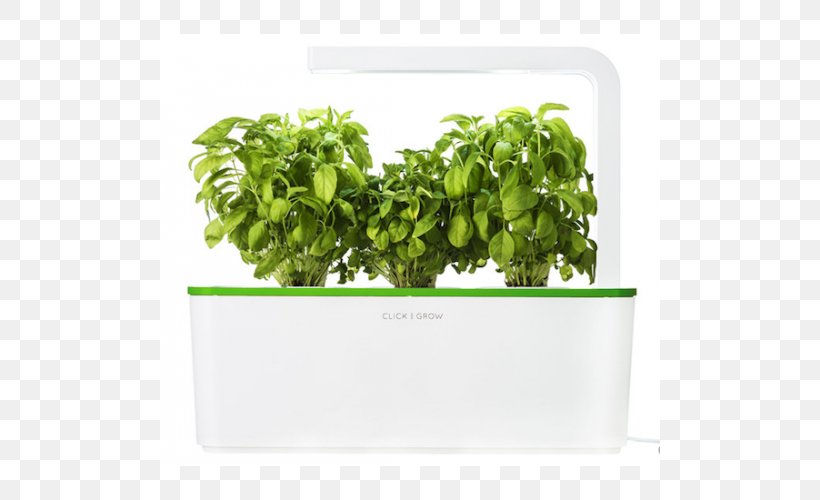 Herb Growing Gardening Click & Grow, PNG, 500x500px, Herb Growing, Basil, Click Grow, Flowerpot, Garden Download Free