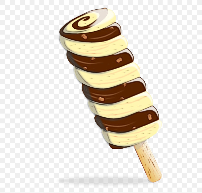 Ice Cream, PNG, 555x782px, Watercolor, Chocolate, Cone, Flavor, Geometry Download Free