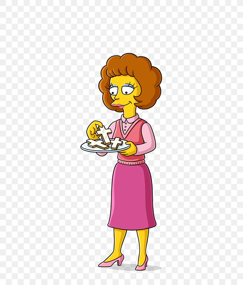 Maude Flanders Ned Flanders Marge Simpson Bart Simpson Mona Simpson, PNG, 550x960px, Watercolor, Cartoon, Flower, Frame, Heart Download Free