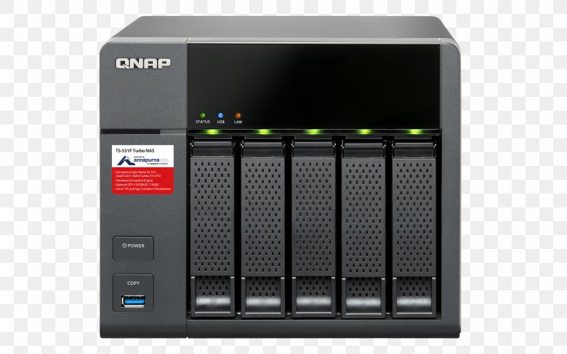 Network Storage Systems QNAP TS-531P Data Storage QNAP TS-239 Pro II+ Turbo NAS NAS Server, PNG, 4500x2813px, 10 Gigabit Ethernet, Network Storage Systems, Audio Receiver, Computer, Data Storage Download Free