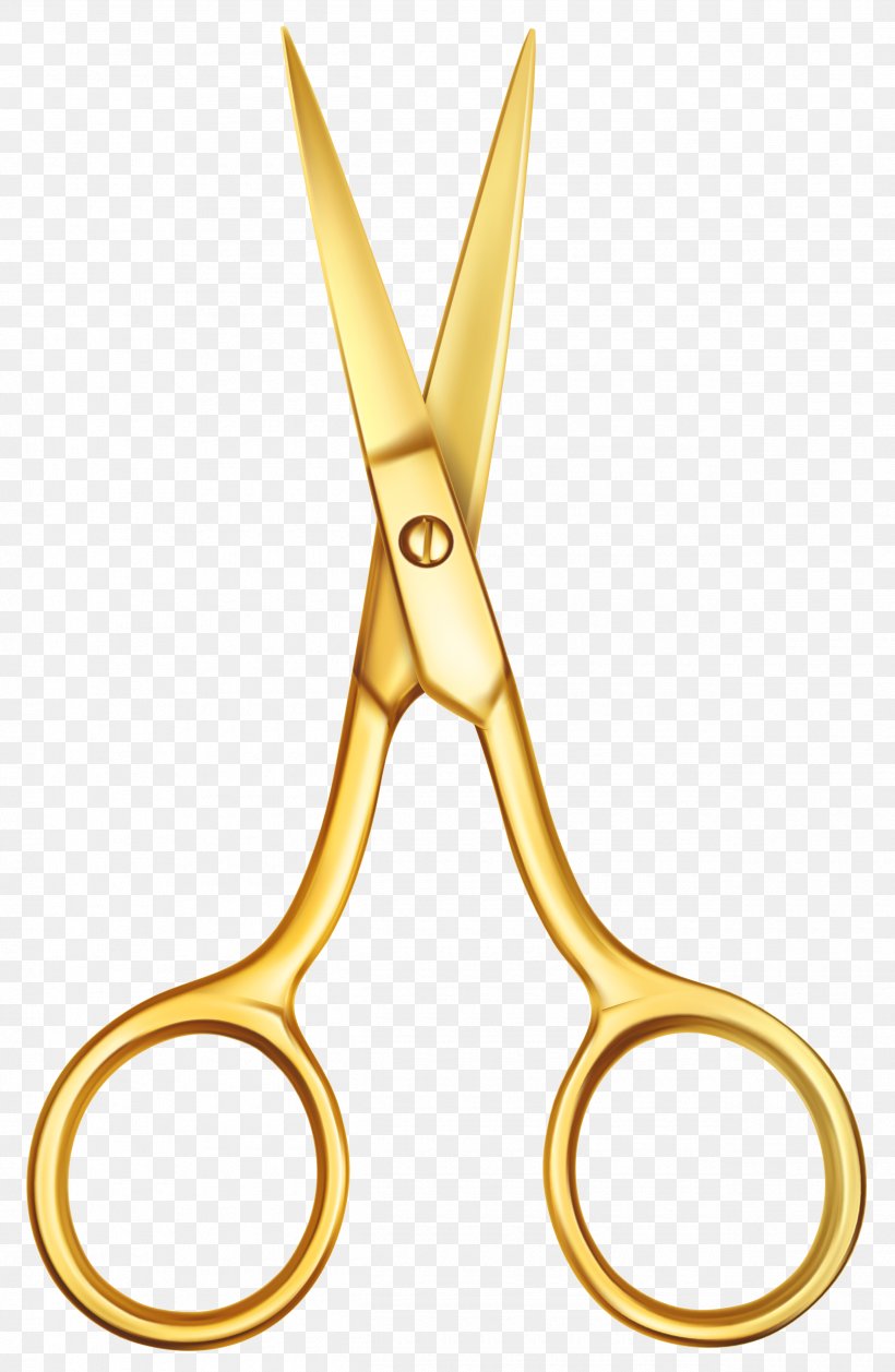 Hair-cutting Shears Scissors Clip Art, PNG, 2530x3880px, Haircutting Shears, Color, Diagram, Drawing, Gold Download Free