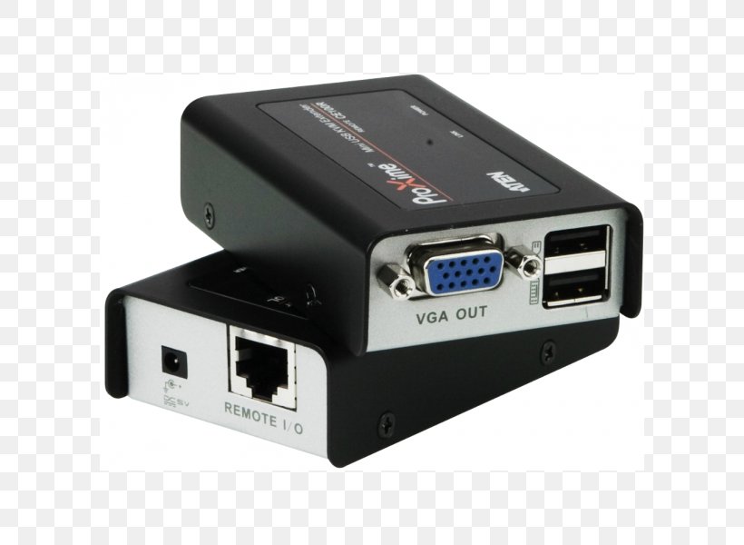 KVM Switches USB Category 5 Cable VGA Connector ATEN International, PNG, 600x600px, Kvm Switches, Adapter, Aten International, Cable, Category 5 Cable Download Free