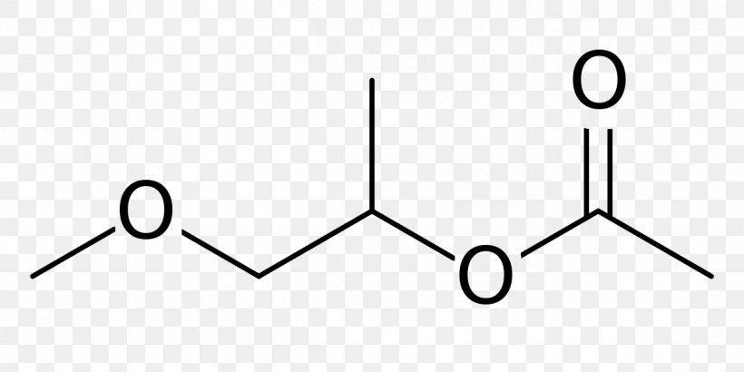 Propylene Glycol Methyl Ether Acetate Vinyl Acetate Glycol Ethers, PNG, 1200x600px, Ether, Acetate, Area, Black, Black And White Download Free