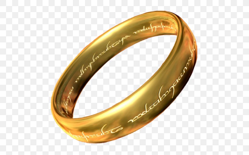 The Lord Of The Rings Meriadoc Brandybuck Gandalf Ring Of Gyges One Ring, PNG, 512x512px, Lord Of The Rings, Bangle, Body Jewelry, Brass, Gandalf Download Free