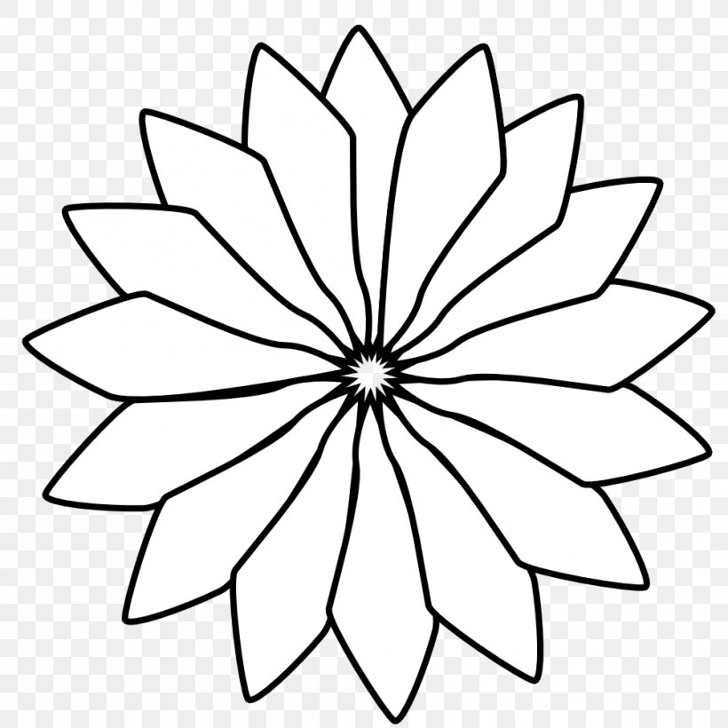 Common Sunflower Drawing Black And White Clip Art, PNG, 999x999px, Common Sunflower, Area, Black, Black And White, Drawing Download Free