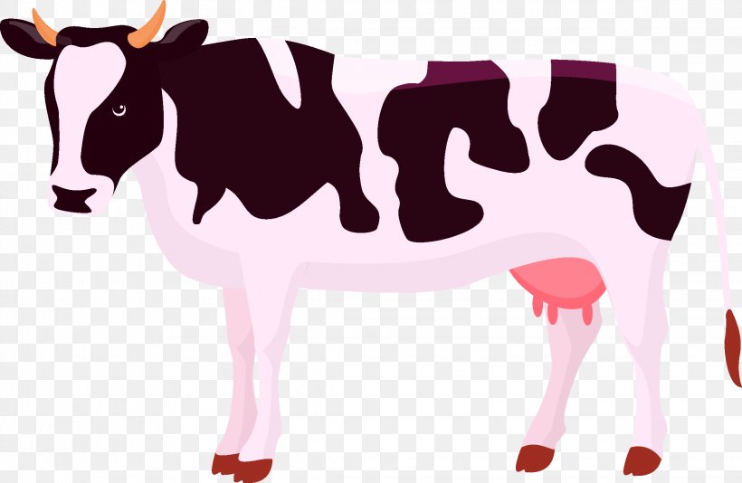 Dairy Cattle Calf Illustration, PNG, 2244x1462px, Cattle, Automatic Milking, Calf, Cartoon, Cattle Like Mammal Download Free