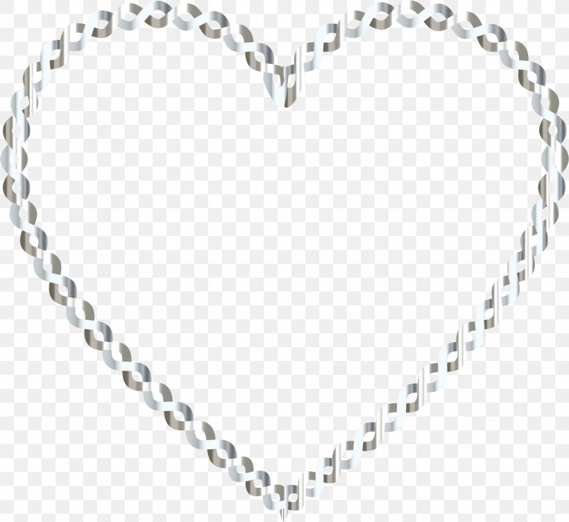 Heart Black And White Clip Art, PNG, 2268x2082px, Heart, Black And White, Body Jewelry, Chain, Color Download Free