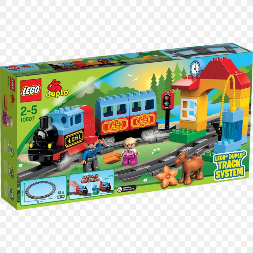 LEGO 10507 DUPLO My First Train Set LEGO 10507 DUPLO My First Train Set Lego Duplo Toy Trains & Train Sets, PNG, 1200x1200px, Train, Lego, Lego 10507 Duplo My First Train Set, Lego City, Lego Creator Download Free
