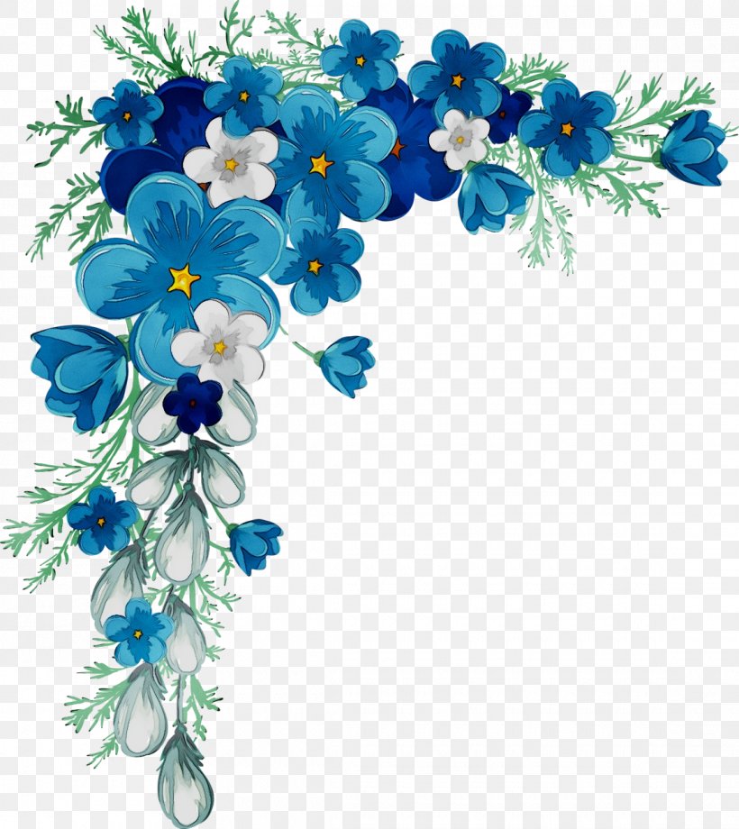 Clip Art Flower Blue Borders And Frames, PNG, 1140x1280px, Flower, Aqua, Artificial Flower, Blue, Borders And Frames Download Free