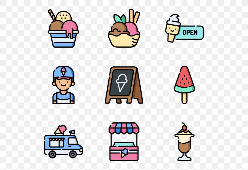 Ice Cream Shop, PNG, 600x564px, Ice Cream, Area, Cartoon, Clothing, Food Download Free