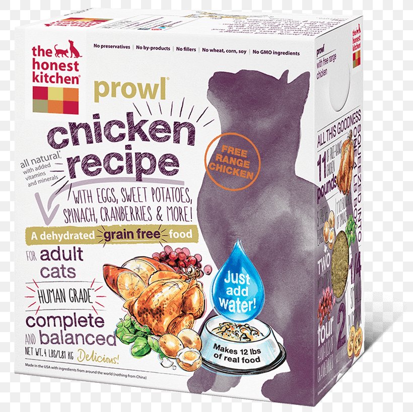 The Honest Kitchen Prowl Dehydrated Dry Cat Food Chicken, PNG, 798x819px, Cat Food, Cat, Cereal, Chicken, Chicken As Food Download Free