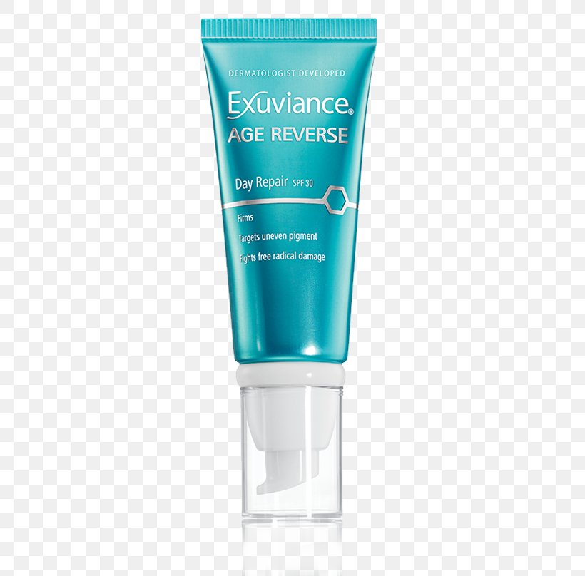 Exuviance Age Reverse Day Repair Sunscreen Factor De Protección Solar Skin Care Cream, PNG, 416x808px, Sunscreen, Ageing, Antiaging Cream, Cleanser, Cream Download Free