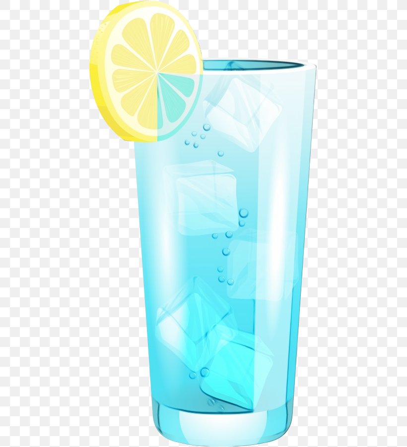 Highball Glass Drink Aqua Blue Lagoon Drinkware, PNG, 459x902px, Watercolor, Aqua, Blue Lagoon, Cocktail, Drink Download Free