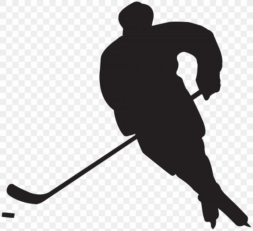 Ice Hockey Player Clip Art, PNG, 8000x7307px, Ice Hockey, Black And White, Field Hockey, Field Hockey Sticks, Goaltender Download Free