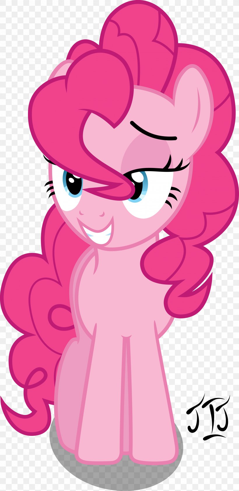 Pinkie Pie Pony Rainbow Dash Applejack Fluttershy, PNG, 3000x6162px, Watercolor, Cartoon, Flower, Frame, Heart Download Free