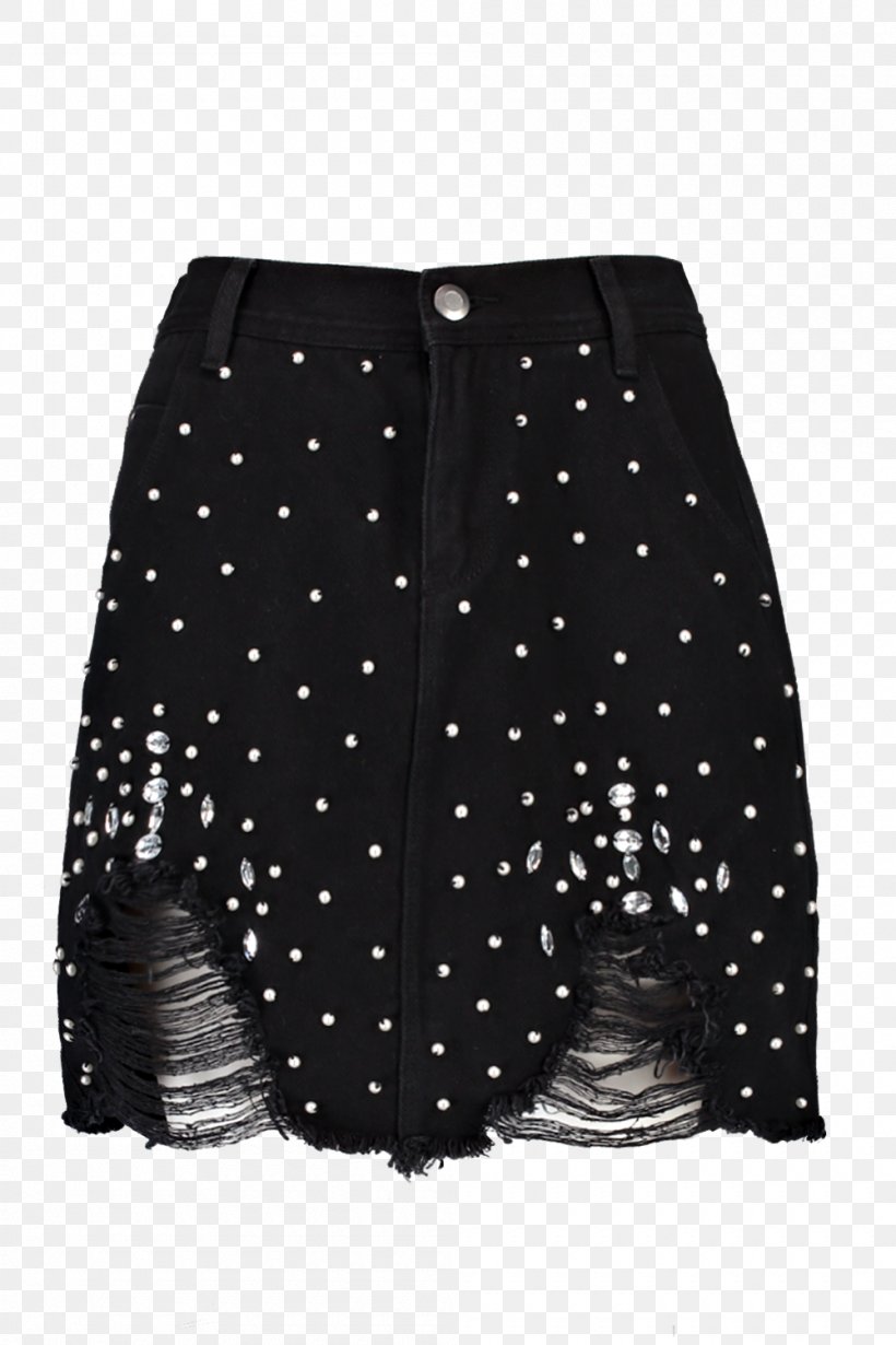 Polka Dot Denim Skirt Waist Woman, PNG, 1000x1500px, Polka Dot, Black, Black M, Boohoocom, Denim Download Free