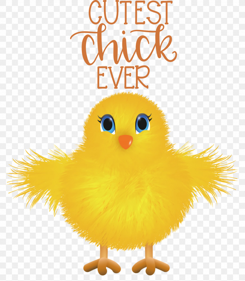 Happy Easter Cutest Chick Ever, PNG, 2611x3000px, Happy Easter, Beak, Birds, Chicken, Ducks Download Free