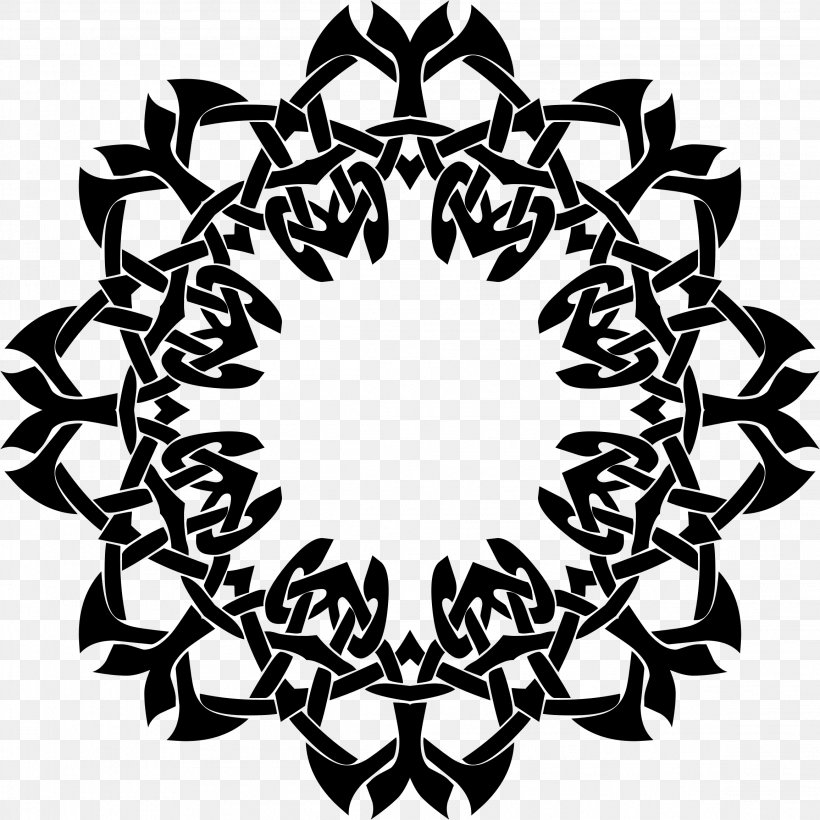 Black And White Photography Ornament Clip Art, PNG, 2312x2312px, Black And White, Black, Drawing, Leaf, Monochrome Download Free