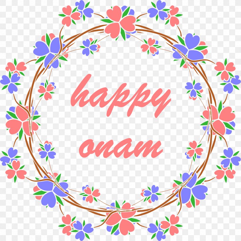 Happy Onam., PNG, 2376x2376px, Floral Design, Area, Art, Decorative Arts, Drawing Download Free