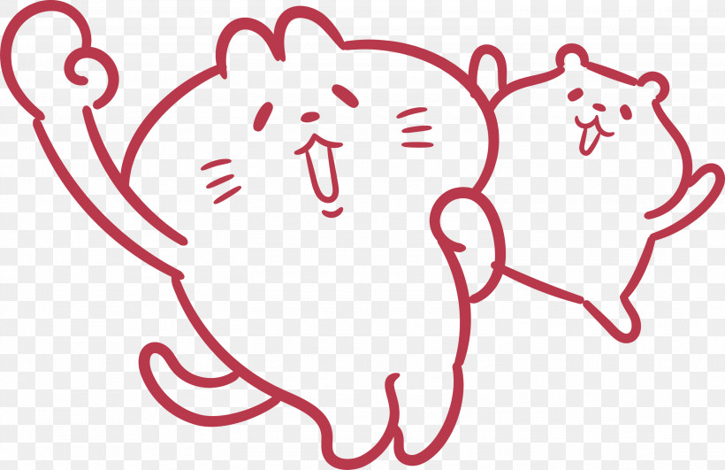Line Art Human Body Heart Text Line, PNG, 3000x1944px, Cat Cartoon, Cute Cat, Happiness, Heart, Human Download Free