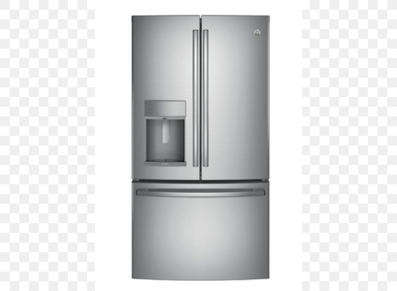 Refrigerator General Electric Ice Makers Door Lowe's, PNG, 600x600px, Refrigerator, Cubic Foot, Door, Door Stops, Freezers Download Free