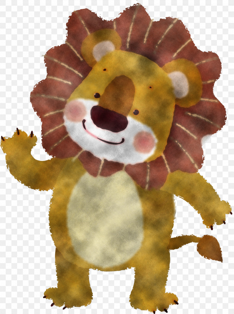Lion Cartoon Yellow Animation Stuffed Toy, PNG, 2029x2719px, Lion, Animation, Cartoon, Flower, Plant Download Free