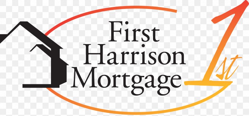 Logo First Harrison Bank Brand Mortgage Loan Line, PNG, 2413x1132px, Logo, Area, Bank, Brand, Diagram Download Free
