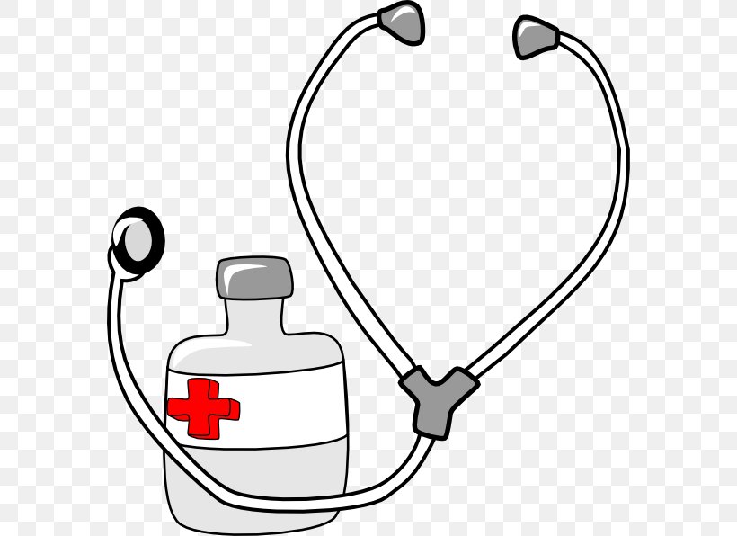 Stethoscope Medicine Nursing Clip Art, PNG, 582x596px, Watercolor, Cartoon, Flower, Frame, Heart Download Free