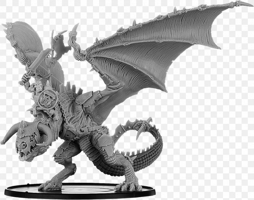 Wyvern Orc Dragon Monster Legendary Creature, PNG, 1268x1000px, Wyvern, Action Figure, Action Toy Figures, Black And White, Cmon Limited Download Free